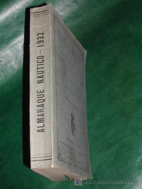 Libros antiguos: ALMANAQUE N&Aacute;UTICO para el a&ntilde;o 1932 - Foto 5