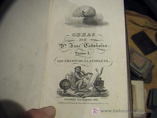 Libros antiguos: OBRAS DE CADALSO.  TRES TOMOS. A&Ntilde;O 1818 - Foto 3