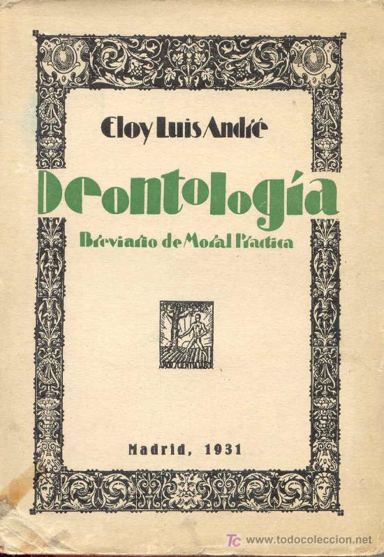 Libros antiguos: DEONTOLOGIA.Breviario de Moral Pr&aacute;ctica. - Foto 1