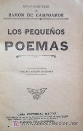 Libros antiguos: LOS PEQUE&Ntilde;OS POEMAS - RAMON DE CAMPOAMOR - Foto 3