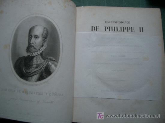 Libros antiguos: RARO Y DIF&Iacute;CIL DE ENCONTRAR FELIPE II DE ESPA&Ntilde;A FALTO DE UN TOMO