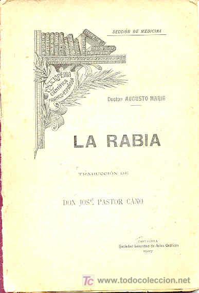 Libros antiguos: LA RABIA - Foto 1