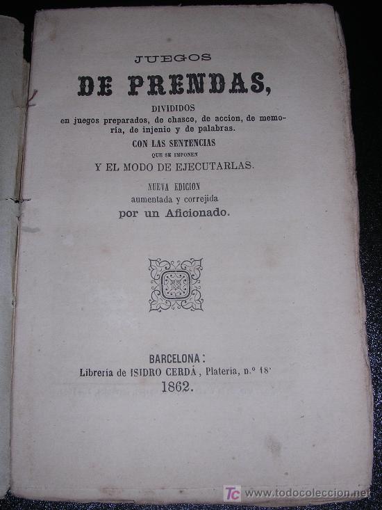 Libros antiguos: JUEGOS DE PRENDAS - Foto 2