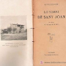 Libros antiguos: LO SOMNI DE SAN JOAN/ JACINTO VERDAGUER.