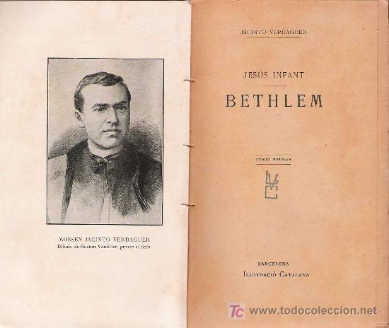 Libros antiguos: Jes&uacute;s infant. Bethlem/ Jacinto Verdaguer - Foto 1