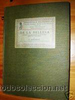 Old books: DE LA BELLESA. VOL. V. BIBLIOTECA FILOSOFICA. ED. 1936