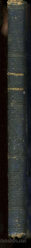 Libros antiguos: Cuestiones econ&oacute;micas - 1877 - Foto 1