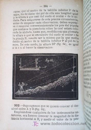 Libros antiguos: ELEMENTOS DE TOPOGRAFIA - A&Ntilde;O 1880 - Foto 6