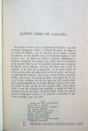 Libros antiguos: PRIMERA PARTE DE LA GALATEA DIVIDIDA EN SEIS LIBROS - M. DE CERVANTES - Foto 6