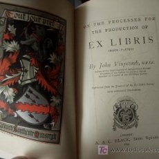Libros antiguos: PROCESOS DE PRODUCCIÓN DE EX-LIBRIS ON THE PROCESS FOR THE PRODUCTION OF EX LIBRIS BOOKPLATES. Lote 26929558
