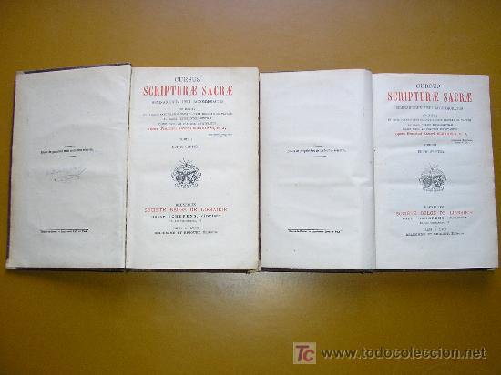 Libros antiguos: CURSUS SCRIPTURAE SACRAE. SCHOUPPE. 1870. 2 TOMOS. SIGLO XIX - Foto 3
