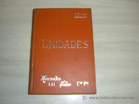 Libros antiguos: UNIDADES C BANUS MANUALES SOLER