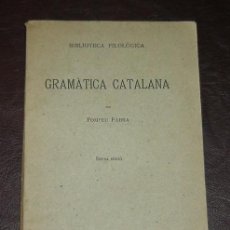 Libros antiguos: GRAMATICA CATALANA- POMPEU FABRA - 6ªEDICIÓ - INSTITUT ESTUDIS CATALANS 1931. Lote 20838444