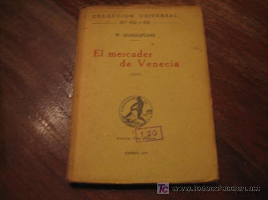 Libros antiguos: EL MERCADER DE VENECIA - Foto 1