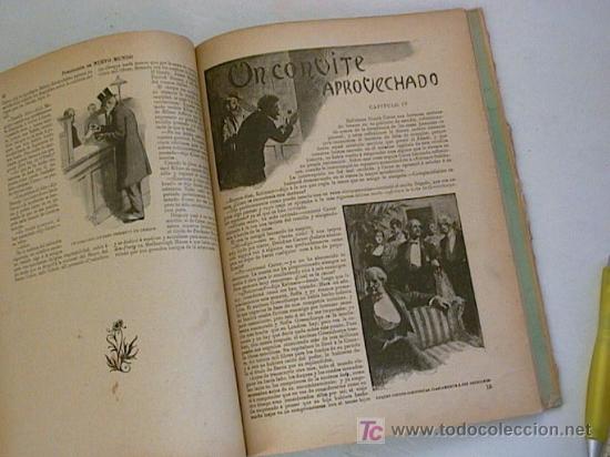 Libri antichi: FOLLETIN DE NUEVO MUNDO, UN LADRON DE ALTO COPETE. HACIA 1900- ENCUADERNADO.