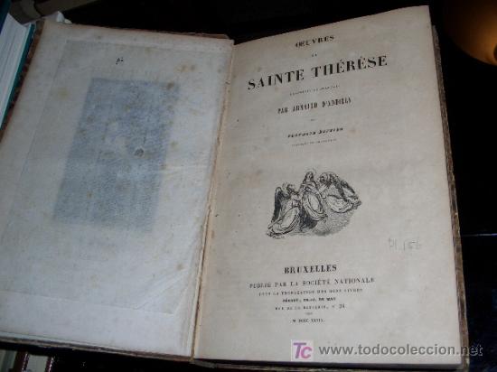 Libros antiguos: SANTA TERESA DE AVILA OBRAS EN FRANCES - Foto 3