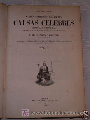 Old books: 1860. CRIMENES, CRIMINALES Y CAUSAS CELEBRES