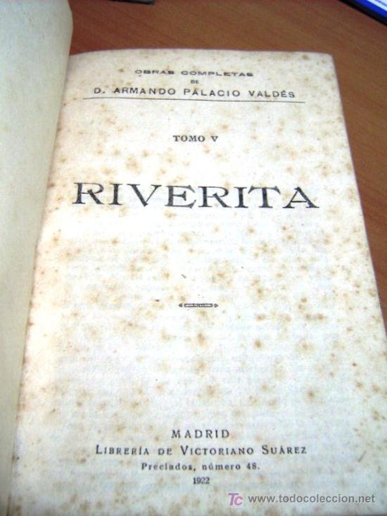 Libros antiguos: RIVERITA - VALDES - 1922 - Foto 1