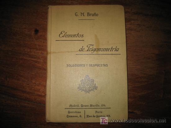 Libros antiguos: ELEMENTOS DE TRIGONOMETRIA - Foto 1