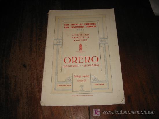 Libros antiguos: ORERO - Foto 1