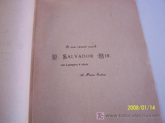 Libros antiguos: PALOS Y &Aacute; CASA. COMEDIA EN UN ACTE.- A. FERRER Y CODINA- 1886-BAR.- IMP. DE LEODEGARIO OBRADORS - Foto 3