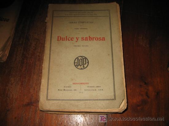 Libros antiguos: DULCE Y SABROSONA   OBRAS COMPLETAS TOMO PRIMERO - Foto 1