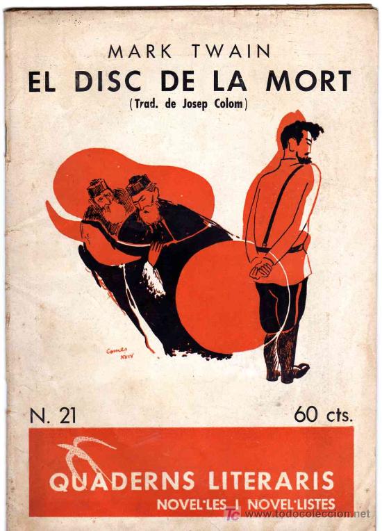 Libros antiguos: Mark Twain: El disc de la mort - Foto 1