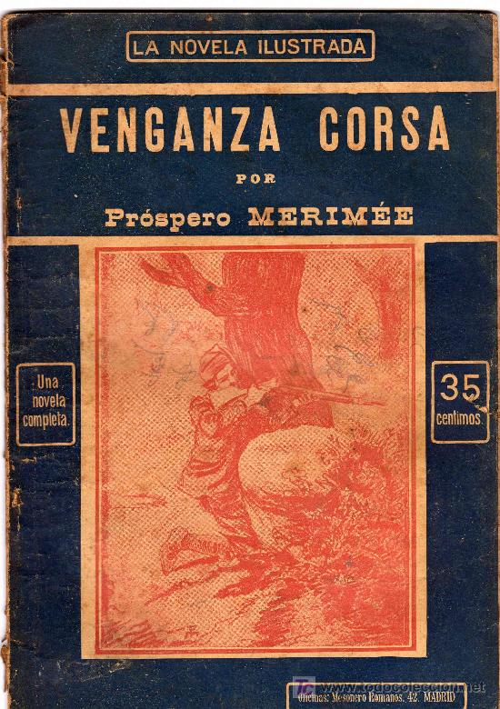 Libros antiguos: Pr&oacute;spero M&eacute;rim&eacute;e: Venganza corsa - Foto 1