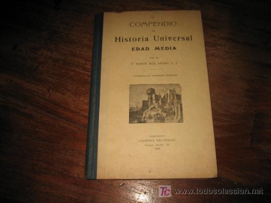 Libros antiguos: COMPENDIO DE HISTORIA UNIVERSAL   EDAD MEDIA - Foto 1