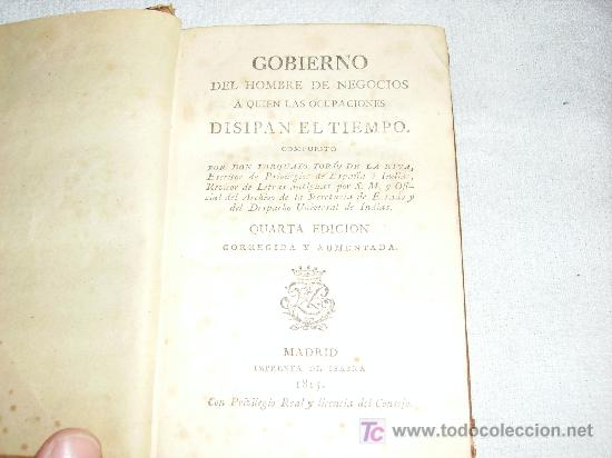 Libros antiguos: GOBIERNO - Foto 1