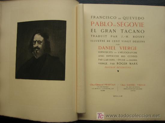 Libros antiguos: Pablo de Segovie El Gran Taca&ntilde;o - Foto 1