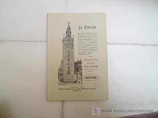 Libros antiguos: BONITO LIBRO  SOBRE LA GIRALDA - Foto 1