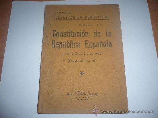 Libros antiguos: Coleccion Leyes de la Rep&uacute;blica Volumen 15 Constituci&oacute;n - Foto 1