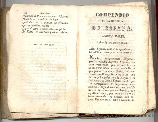 Libros antiguos: COMPENDIO DE LA HISTORIA DE ESPA&Ntilde;A - Foto 1