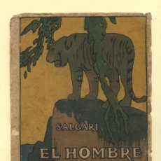 Libros antiguos: EL HOMBRE DE FUEGO TOMO II.EMILIO SALGARI.SOLO PORTADA, NO LIBRO.UTIL RESTAURACIONES CALLEJA.. Lote 53948669