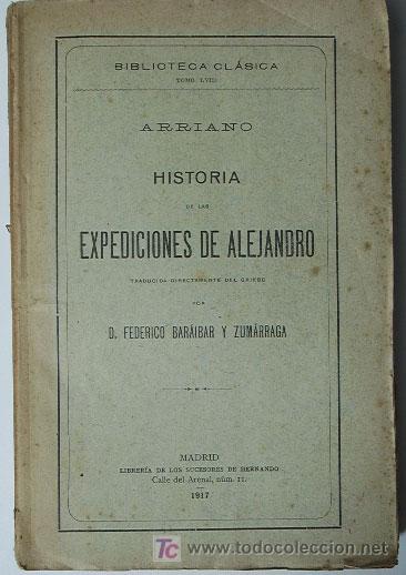 Libros antiguos: Historia de las expediciones de Alejandro / ARRIANO - Foto 1