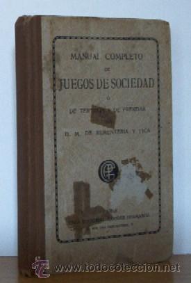 Libros antiguos: MANUAL COMPLETO DE JUEGOS DE SOCIEDAD - Foto 1