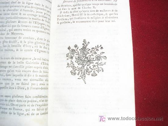 Libros antiguos: 1788 LA HENRIADA CON LAS VARIANTES. VOLTAIRE. Chez BROCAS. EN FRANCES - Foto 5