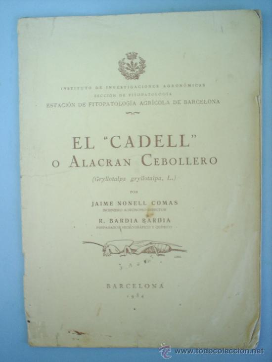 Livres anciens: --EL CADELL--O ALACRAN CEBOLLERO-1934