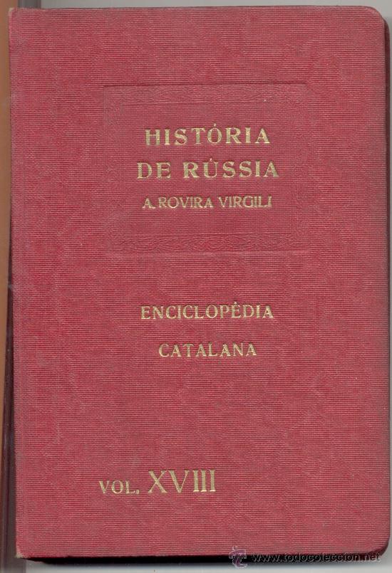 Antiquarische B&uuml;cher: HISTORIA DE RUSSIA A ROVIRA VIRGILI 1919