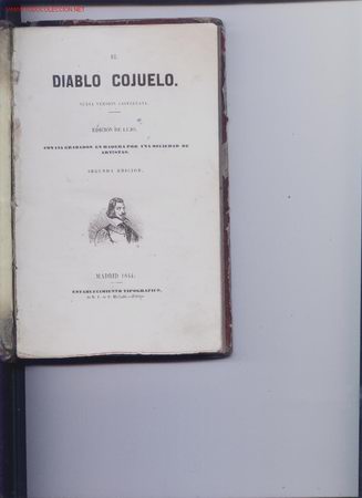 Libros antiguos: El diablo cojuelo.1844 - Foto 1