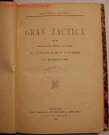 Libros antiguos: Gran t&aacute;ctica. A&ntilde;o 1892, 365 p&aacute;ginas. - Foto 1