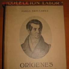Libros antiguos: ORIGENES NEOLATINOS. PAOLO SAVI-LOPEZ. 1.935