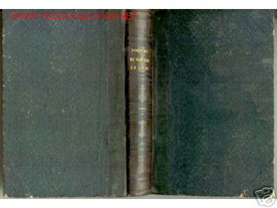 Old books: 1872.POESIAS DE FRAY LUIS DE LEON.PIEL.GRABADO