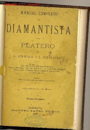 Libros antiguos: Manual completo del Diamantista y del Platero - Foto 1