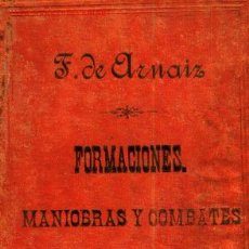 Libros antiguos: FORMACIONES MANIOBRAS Y COMBATES DE CABALLERÍA CON ARTILLERÍA 