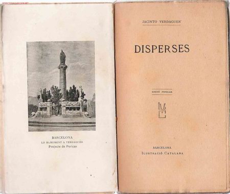 Libros antiguos: Disperses /  Jacinto Verdaguer - Foto 1