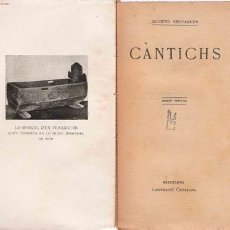 Libros antiguos: CANTICHS / JACINTO VERDAGUER