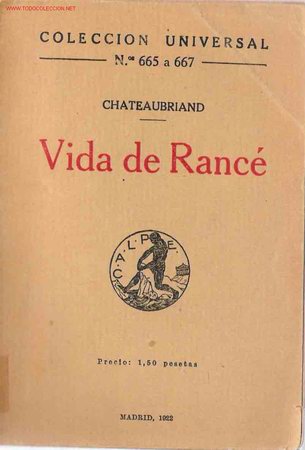 Libros antiguos: Vida de Ranc&eacute; / Chateaubriand - 1922 - Foto 1
