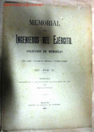 Libros antiguos: Memorial de ingenieros del Ej&eacute;rcito. 1907, n&ordm;3. - Foto 1